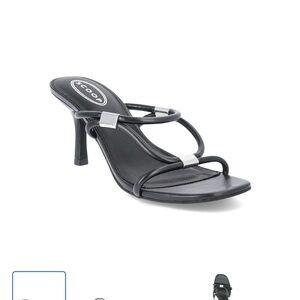 Scoop Women’s Stiletto Hardware Open Toed Heels, Size 11